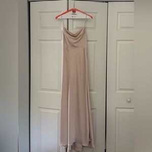 Fame and Partners Champagne Bridesmaid Dress-Size 0